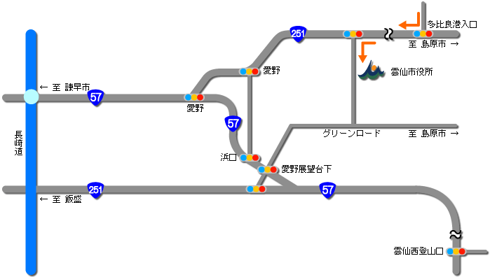 多比良方面地図
