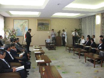 長崎県の施策に関する要望・提案書を提出